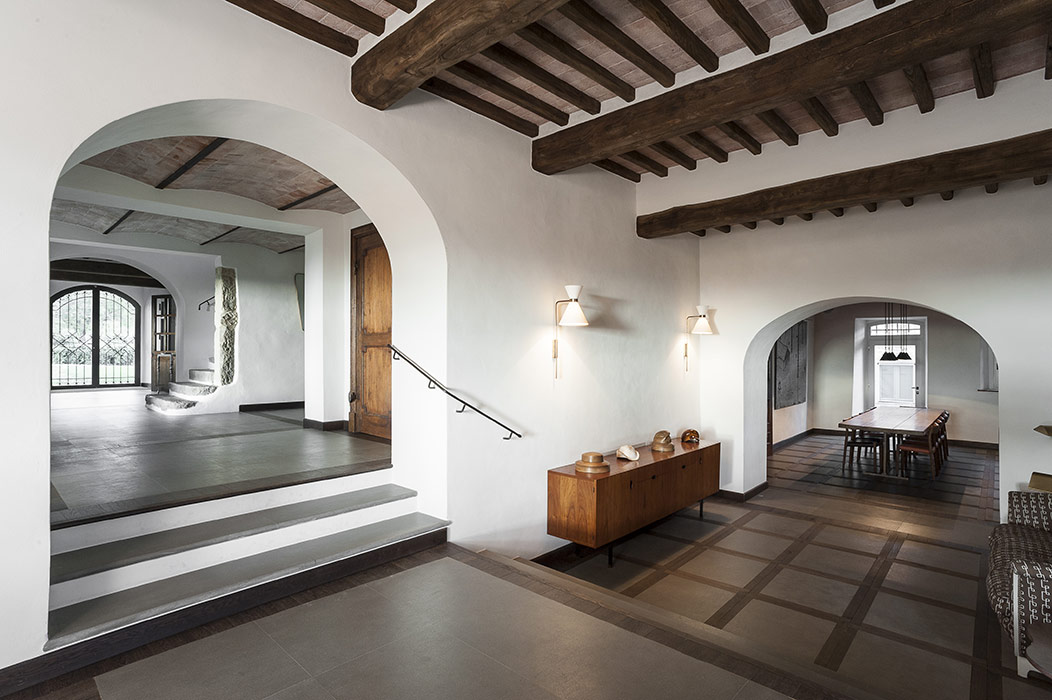 podere nel chianti, vista interna