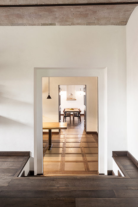 podere nel chianti, vista interna