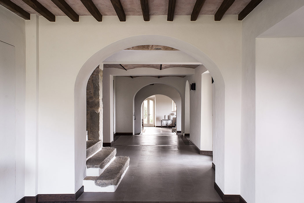 podere nel chianti, vista interna