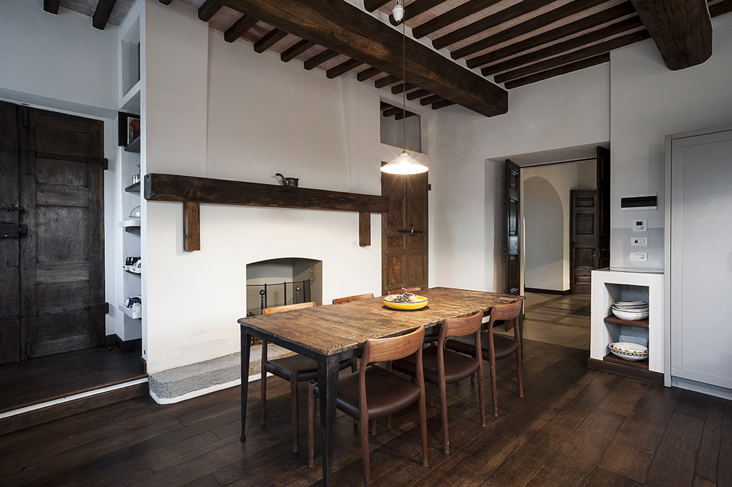 podere nel chianti, vista interna