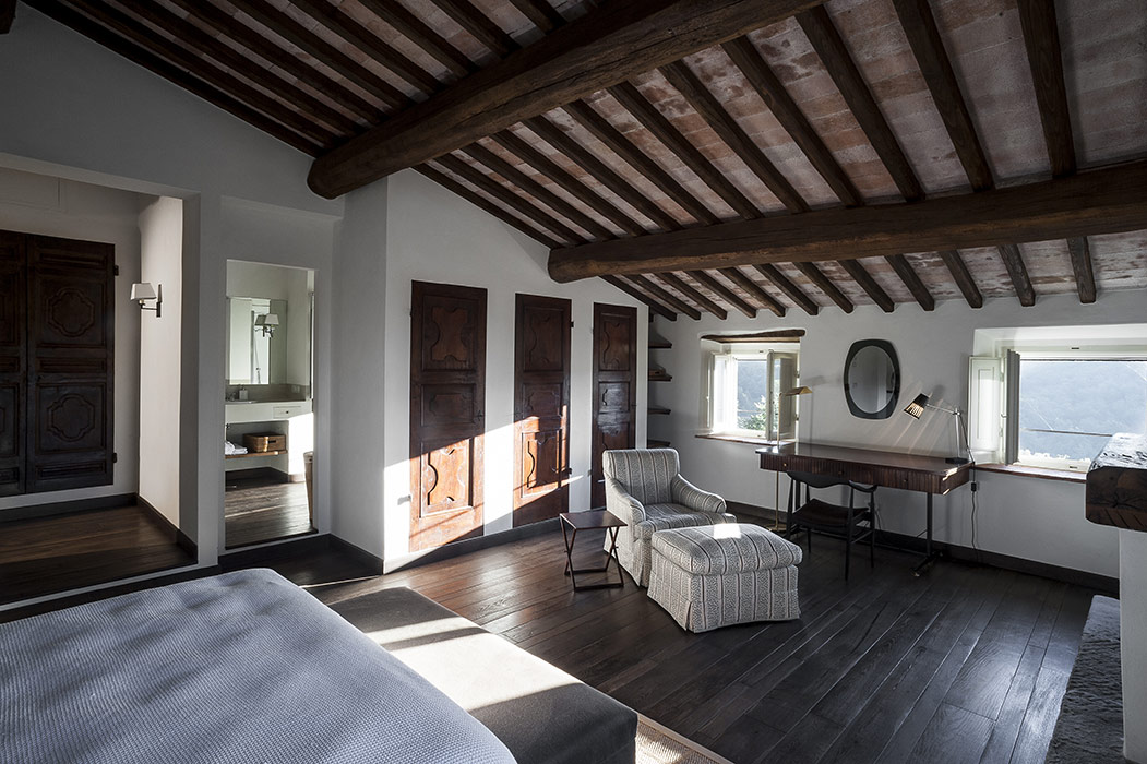 podere nel chianti, vista interna