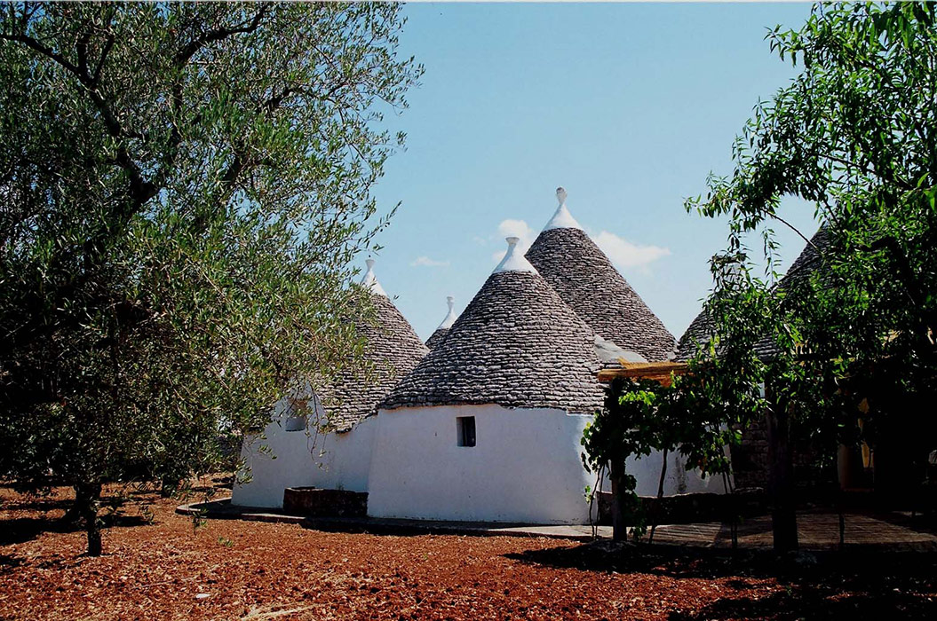Trulli in Puglia, vista esterna