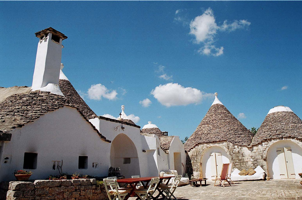 Trulli in Puglia, vista esterna