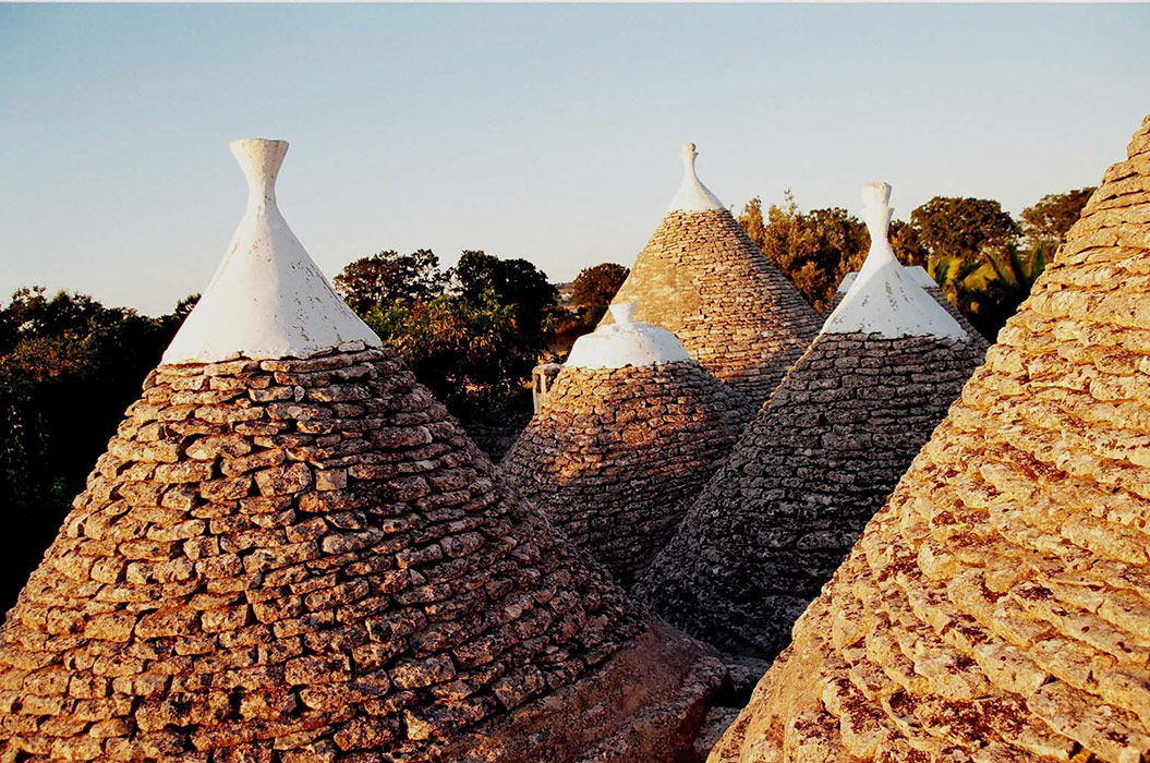 Trulli in Puglia, vista esterna