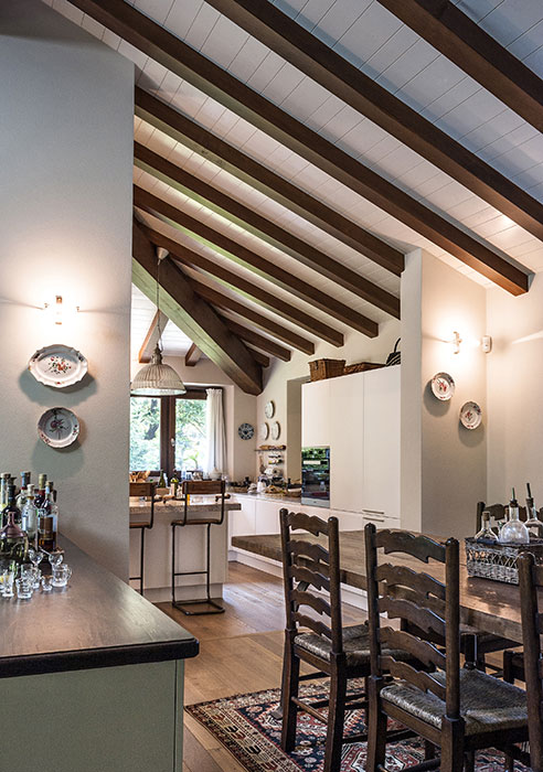 Villa en Como, vista interna