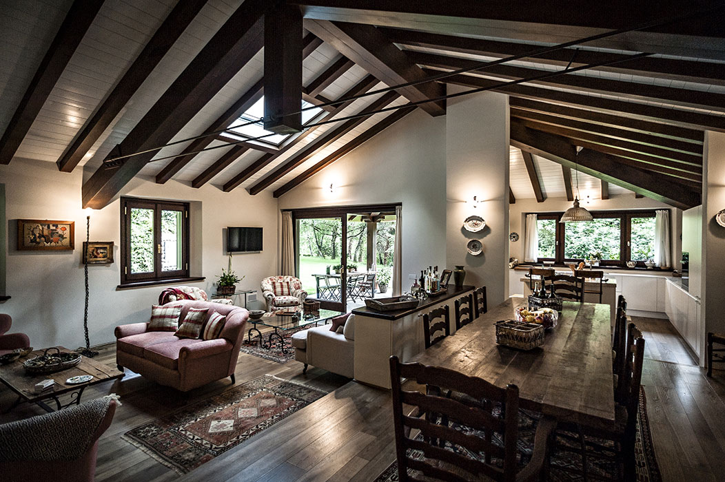 Villa en Como, vista interna